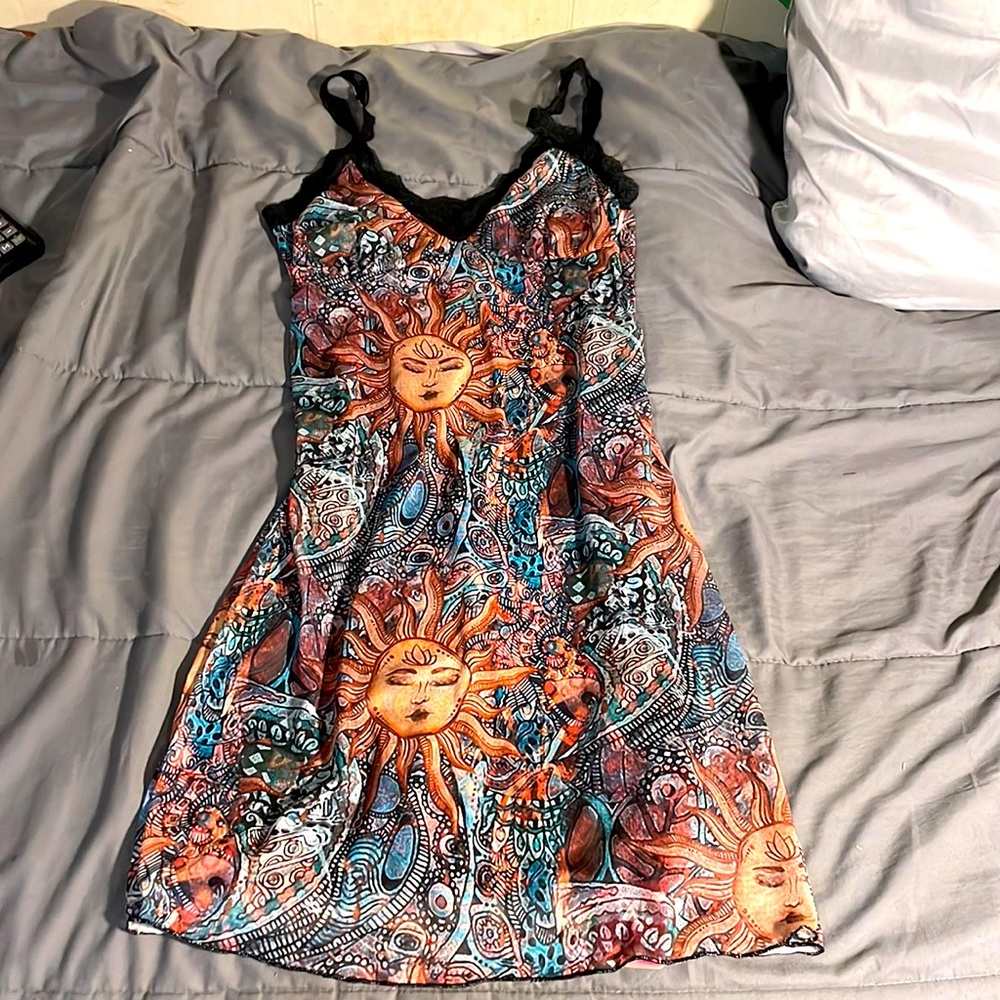 Romwe, hippy, dress, small